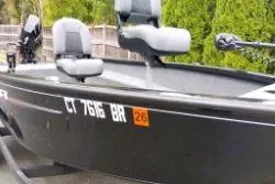 Slide: The Image of 2025 Tracker Super Guide V-16 T boat with registration CT 7616 BR. - 6