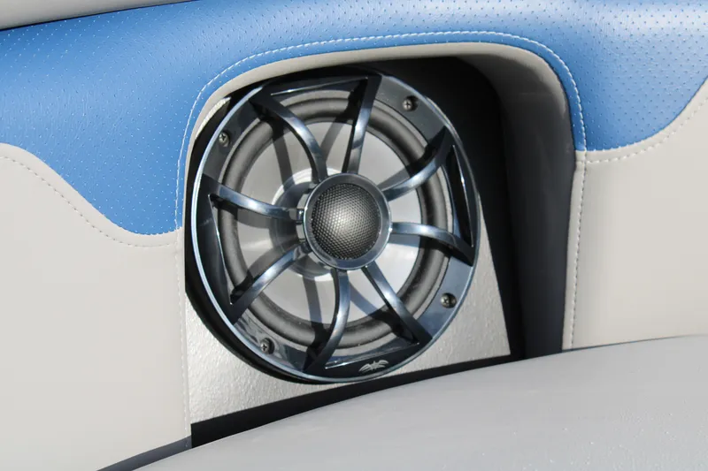 Slide: The Image of Speaker detail in 2026 Premier 210 Sunsation RE XSD boat interior. - 10