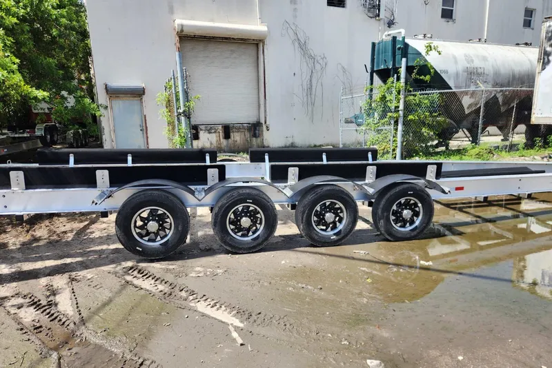 Slide: The Image of 2017 Hydra-Sports 4200 Siesta trailer with four wheels, parked outdoors. - 26