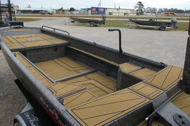 Slide: The Image of 2026 Gator Tail 1750 SAVAGE MIDDECK boat with spacious interior and durable design. - 9