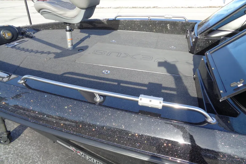 Slide: The Image of 2022 Vexus DVX 22 boat deck with seating and storage compartments. - 8