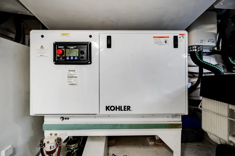 Slide: The Image of Kohler generator in 2023 Azimut Fly 68 yacht engine room. - 46