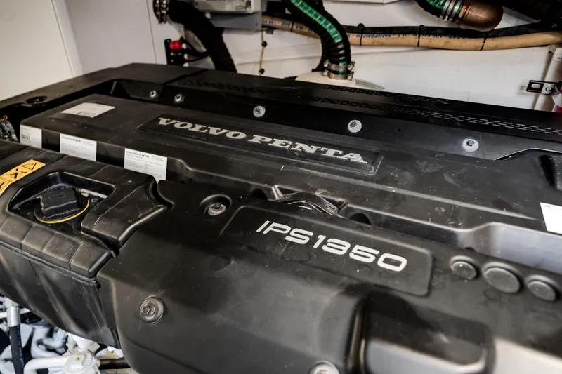Slide: The Image of Engine compartment of 2023 Azimut Fly 68 featuring Volvo Penta IPS1350. - 47