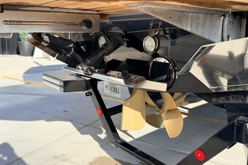 Slide: The Image of Rear view of a 2015 MasterCraft X20 boat with propeller. - 3