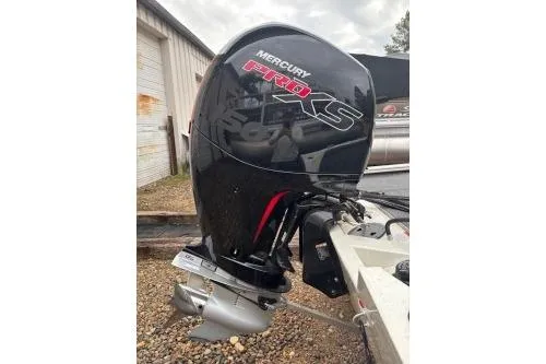 Slide: The Image of 2023 Tracker Pro Team 195 TXW Tournament Edition with Mercury Pro XS outboard motor. - 4