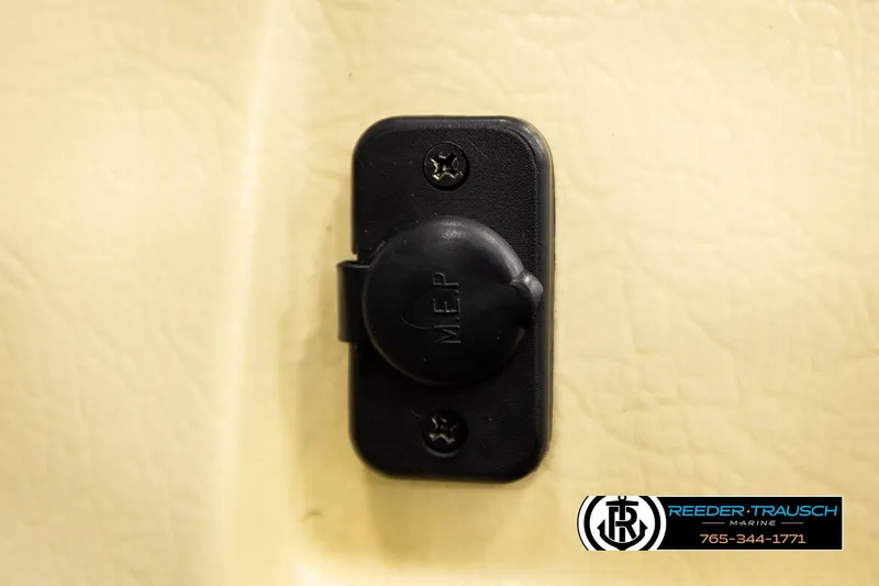 Slide: The Image of Close-up of a black M.E.P. socket on a 1999 Lowe Sea Nymph V 179 SCX boat. - 33