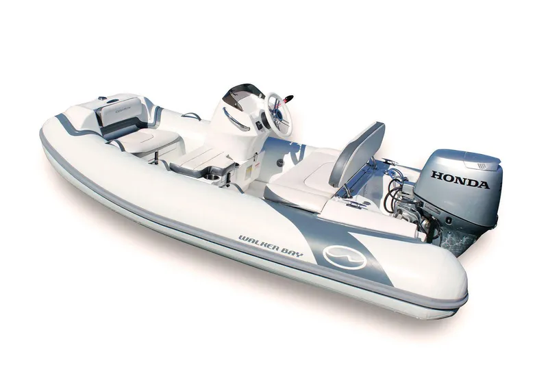 Slide: The Image of Manufacturer Provided Image: Walker Bay Generation 10 LTE 2025 inflatable boat with Honda outboard motor. - 12