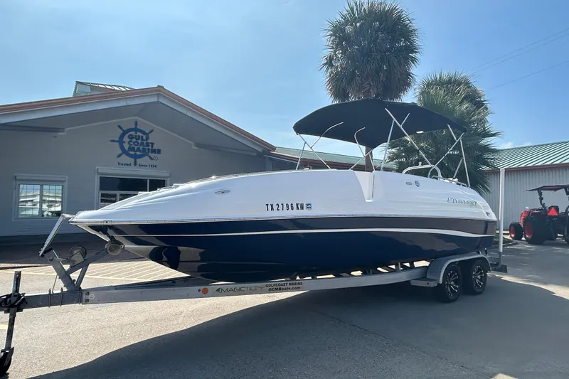 Slide: The Image of 2022 Sea Pro Citation 2400 boat on trailer at Gulf Coast Marine dealership. - 1