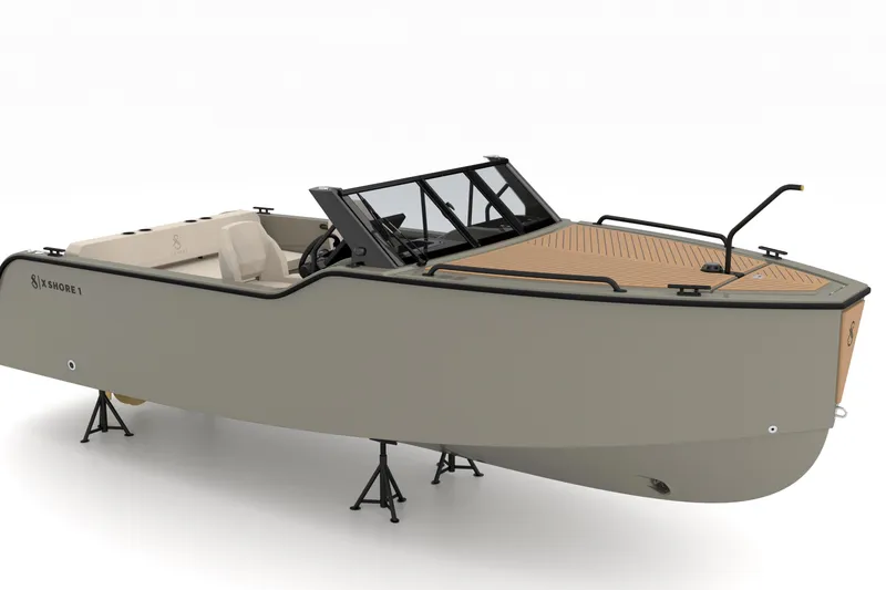Slide: The Image of 2024 X Shore 1 electric boat with sleek design and modern features. - 9