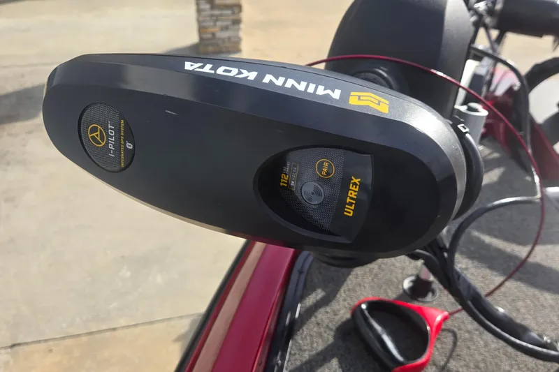 Slide: The Image of Minn Kota Ultrex trolling motor on 2020 Vexus VX20 boat deck. - 11