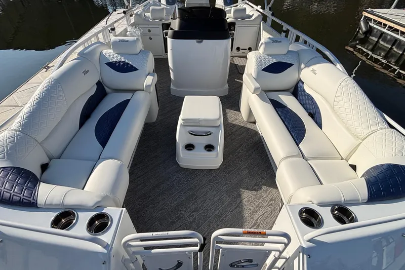Slide: The Image of Luxurious 2026 JC Sporttoon 26TT pontoon boat with plush seating and modern design. - 51
