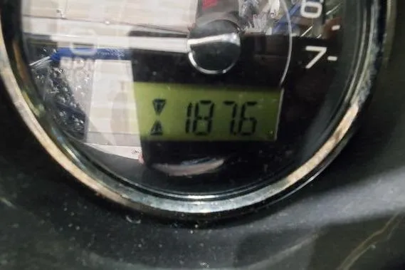 Slide: The Image of Close-up of 2019 Monterey 218SS Super Sport gauge displaying 1876 hours. - 8