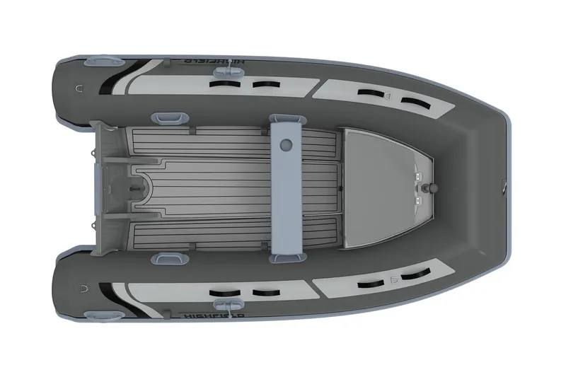 Slide: The Image of Manufacturer Provided Image: 2025 Highfield Classic 290 inflatable boat, top view, gray and white design. - 3