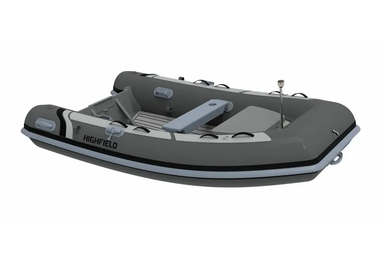Slide: The Image of Manufacturer Provided Image: 2025 Highfield Classic 290 inflatable boat, gray design, side view. - 4
