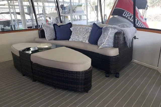 Slide: The Image of Aft Deck Updated Outdoor Wicker Sectional - 16