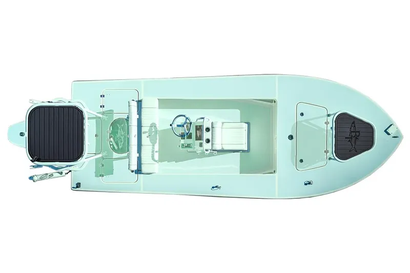 Slide: The Image of Manufacturer Provided Image: Top view of 2024 Beavertail Skiffs Vengeance boat, showcasing sleek design and spacious layout. - 21