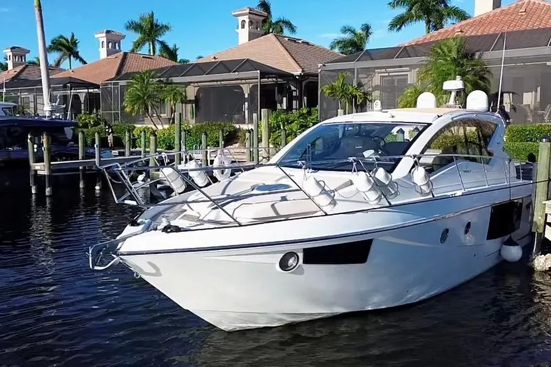 Slide: The Image of 2016 Cranchi M44 HT yacht docked in Cape Coral, Florida. - 3