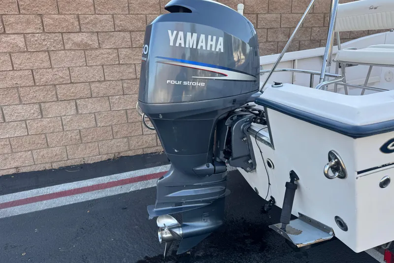 Slide: The Image of 2008 Grady-White Sportsman 180 with Yamaha four-stroke outboard motor. - 6