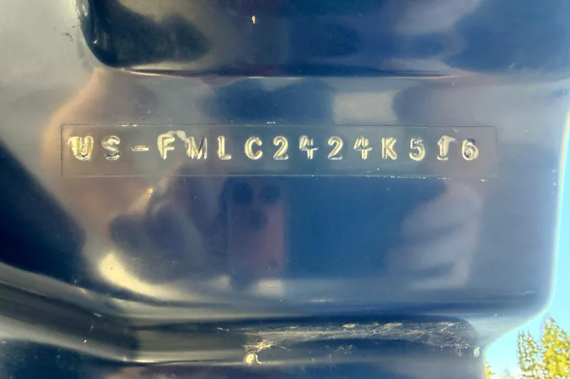 Slide: The Image of Hull identification number on 2016 Cutwater C-242 Coupe boat. - 50