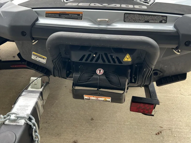 Slide: The Image of Rear view of a 2021 Sea-Doo Gti Se 170 Snd on a trailer. - 3