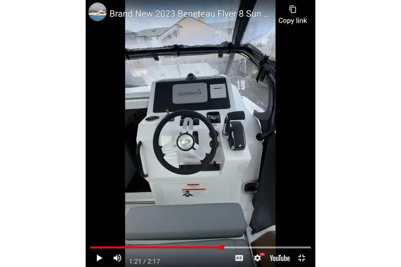 Slide: The Image of Steering console of 2024 Beneteau Oceanis 281 with Garmin navigation system. - 3