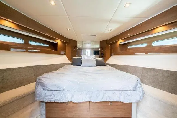 Slide: The Image of Luxurious bathroom interior of 2018 Cruisers Yachts 50 Cantius with modern fixtures. - 22