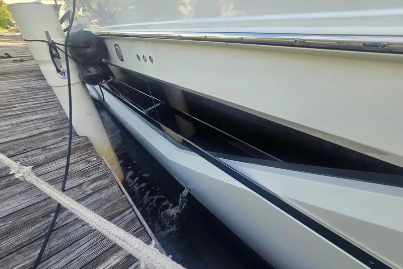 Slide: The Image of Engine room of 2018 Cruisers Yachts 50 Cantius with electrical and mechanical components. - 48