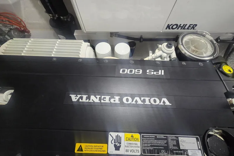 Slide: The Image of Volvo Penta IPS 600 engine in 2018 Cruisers Yachts 50 Cantius, with Kohler generator. - 60