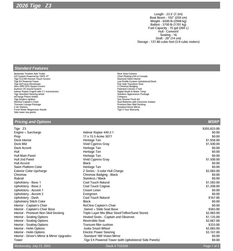Slide: The Image of Tigé Z3 2026 - 3