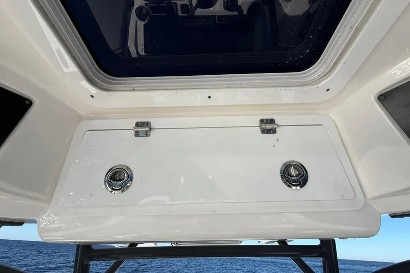 Slide: The Image of 2021 Sea Fox 288 Commander boat hatch with ocean view. - 31