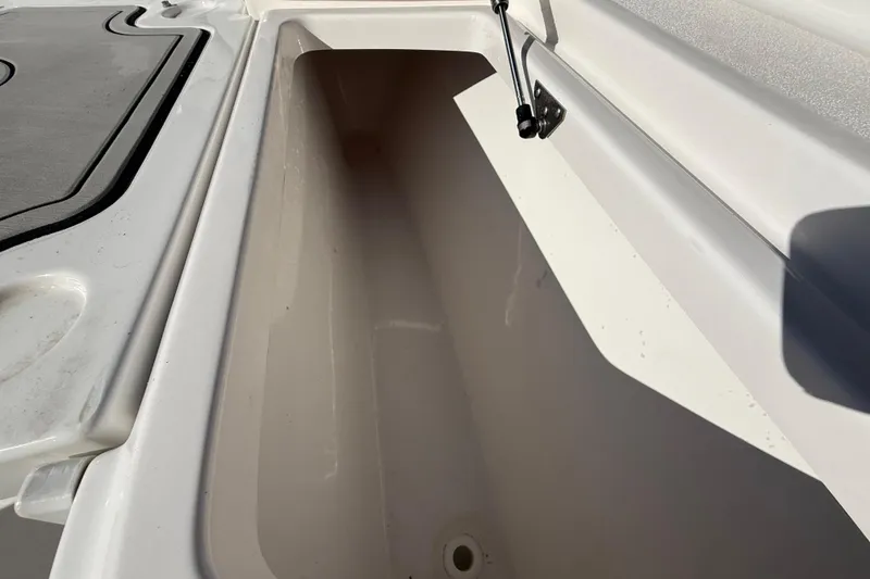 Slide: The Image of Storage compartment of 2021 Sea Fox 288 Commander boat, open and empty. - 50