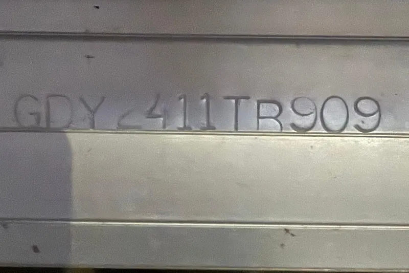 Slide: The Image of Serial number "GDY2411TR909" on Sweetwater Tuscany Series 2086-23, 2009 model. - 18