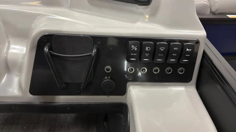 Slide: The Image of Dashboard of 2026 Barletta SANZA22QC with switches and sockets. - 15