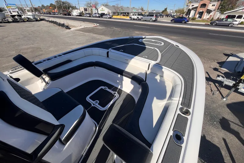 Slide: The Image of 2024 Tidewater 2500 Carolina Bay boat interior with sleek design and modern features. - 11