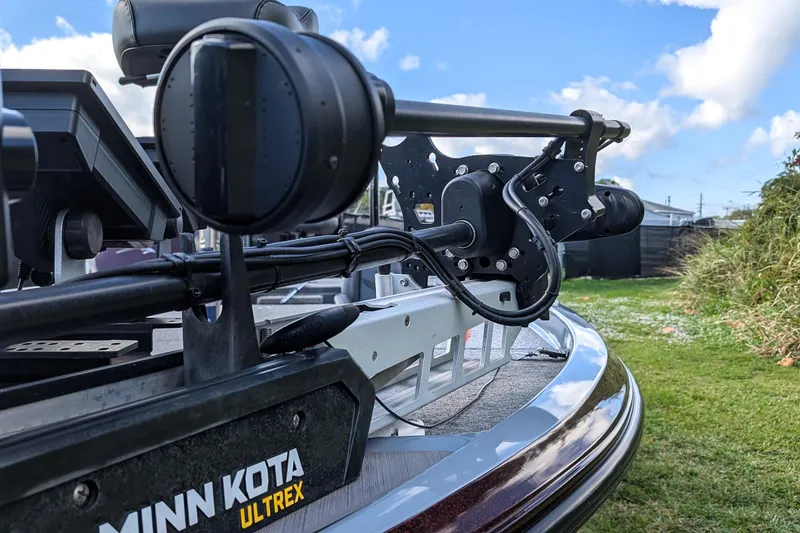 Slide: The Image of 2023 Falcon F195 boat with sleek design and metallic detailing. - 12