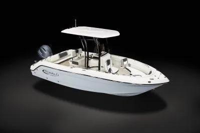 Slide: The Image of 2026 Robalo R222 Center Console boat with sleek design and modern features. - 5