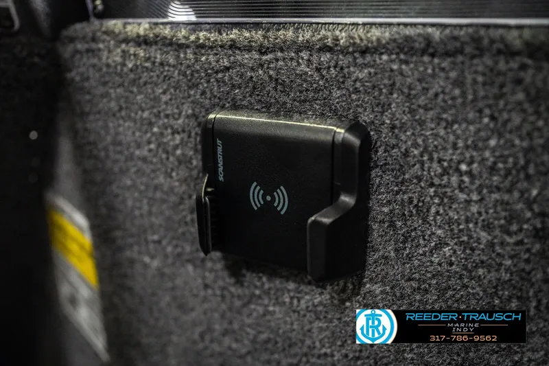 Slide: The Image of Wireless charging mount on 2026 Lund 1675 Adventure SS boat interior. - 32