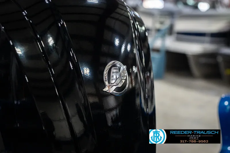 Slide: The Image of Close-up of 2026 Lund 1675 Adventure SS boat engine with logo. - 47