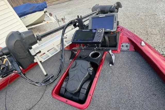 Slide: The Image of 2022 Vexus AVX1980 boat dashboard with advanced navigation and control systems. - 7