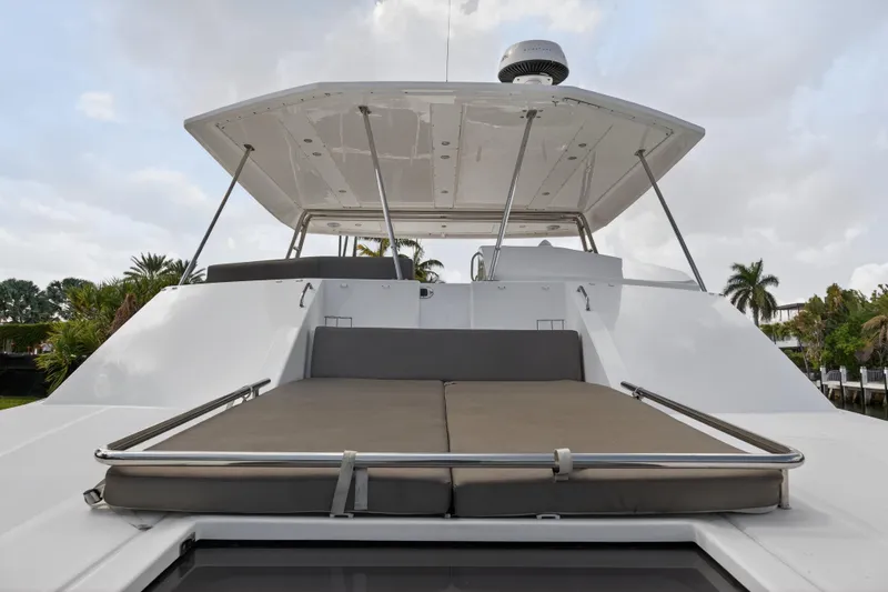 Slide: The Image of 2016 Leopard 51 Powercat yacht with spacious deck and seating area. - 56