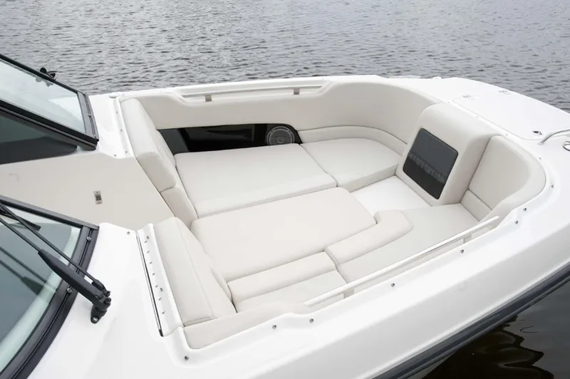 Slide: The Image of Manufacturer Provided Image: 2016 Boston Whaler 230 Vantage boat with spacious seating area on water. - 15