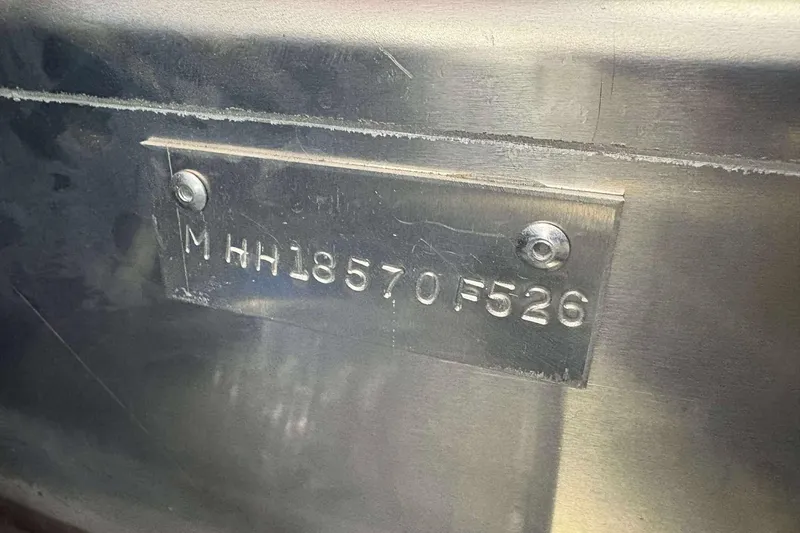 Slide: The Image of Metal plate with engraved serial number on Viaggio Z24B, 2026 model. - 20