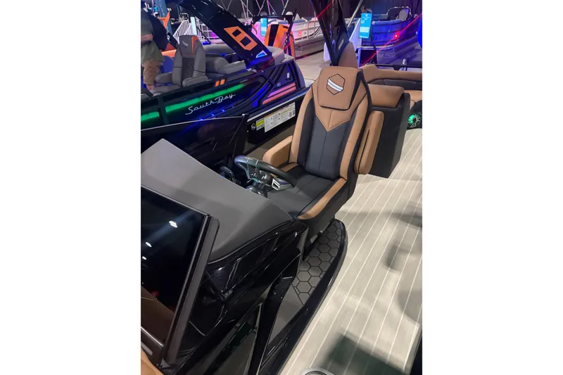 Slide: The Image of 2026 South Bay Sport RS9 DC boat interior with luxurious seating and modern design. - 4