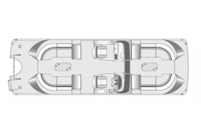 Slide: The Image of Manufacturer Provided Image: Top view of 2026 South Bay Sport RS9 DC boat layout design. - 8