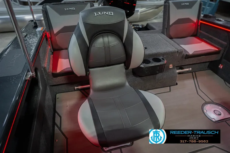 Slide: The Image of Marine-grade speaker in 2026 Lund 1875 Crossover XS boat interior, featuring Rockford Fosgate design. - 41