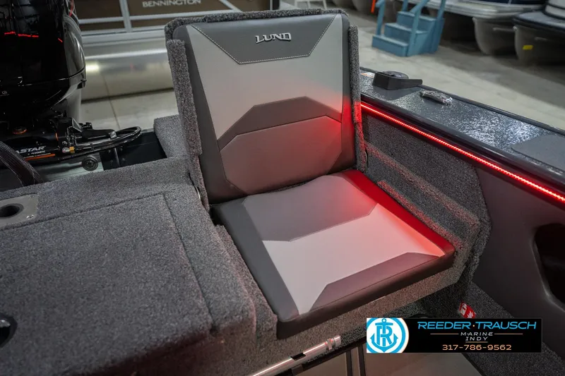 Slide: The Image of Cup holder detail in 2026 Lund 1875 Crossover XS boat interior. - 42