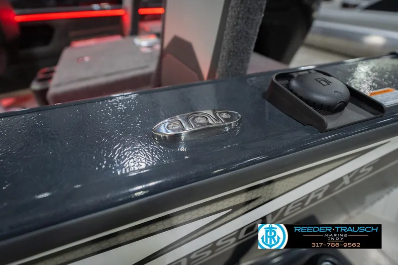 Slide: The Image of 2026 Lund 1875 Crossover XS boat detail with sleek design and modern features. - 65