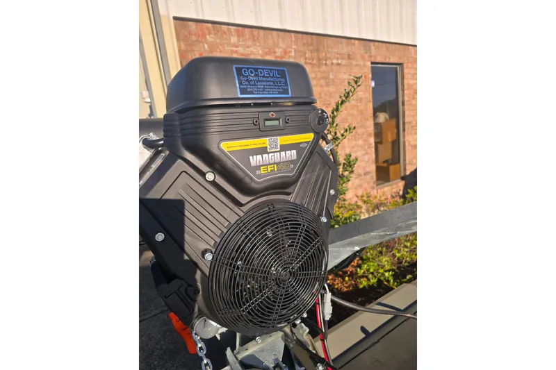 Slide: The Image of Engine of 2026 Go-Devil 18x60 Surface Drive Boat with Vanguard EFI system. - 5