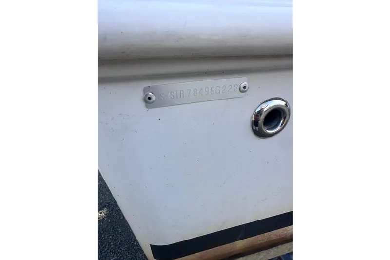 Slide: The Image of 2023 Starcraft SVX 191 OB boat hull identification number plate. - 30