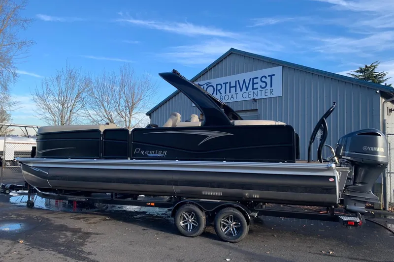 Slide: The Image of 2023 Premier 250 SunSation RF pontoon boat at Northwest Boat Center. - 10